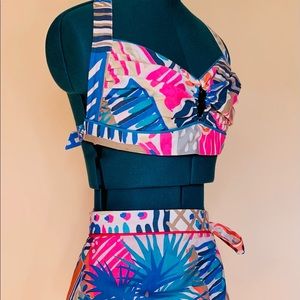 Vintage 40s Tropical Dream Playsuit Set